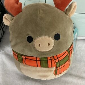 Squishmallows Patterson The Moose #7 Plush, Fall Harvest Squad 2022 Scarf Moose
